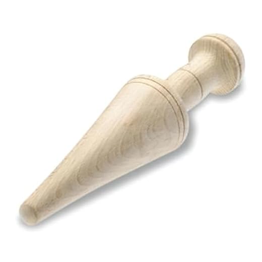 Lacor - 60300 - Mano de Chino, Mortero de madera, para Colador Chino de Cocina, Madera de haya natural, 23.5cm
