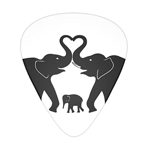 Elephants Lot de 12 médiators tendance et durables dans une boîte pour ukulélé guitare électrique basse - Les Beatles, Paul McCartney, John Lennon, RIngo Starr, George Harrison Elephants Lot de 12 médiators tendance et durables dans une boîte pour ukulélé guitare électrique basse