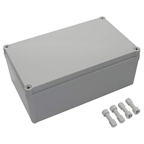 LeMotech Junction Box IP67 Waterproof Dustproof ABS Plastic Project Box for Electrical Outdoor Enclosure Gray 9.8 x 5.9 x 3.9 inch (250 x 150 x 100 mm) Cover