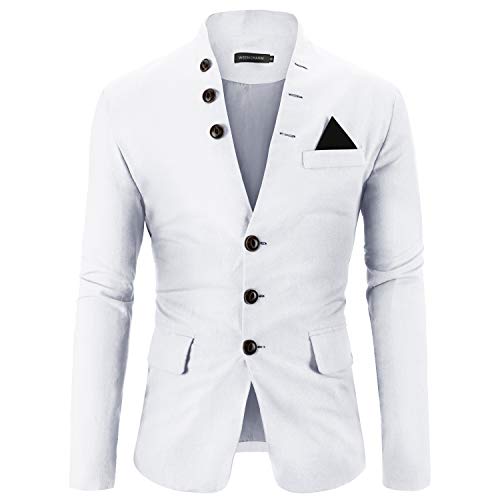 Men's Slim Fit 3 Button Blazer Suit Jacket - Perfect for Casual or Sporty Occasions