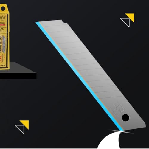 Estilete Largo Profissional de Precisão 18mm com Trava de Deslizante (Amarelo 2)