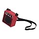 5W Tragbarer Mini-Gitarrenverstärker 5 * 2,4 * 4,9 Zoll Gitarrenverstärker Lautsprecher mit Overdrive-Funktion Kopfhöreranschluss für E-Gitarre (Rot)