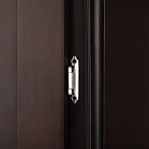 Gobekor 10 Pack Self Closing Kitchen Cabinet Hinges Brushed Nickel Overlay Cabinet Hinges For Kitchen Cabinets #TOP7