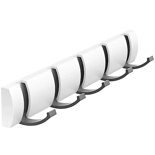 Porte-manteau mural flottant chic avec patères en aluminium durable