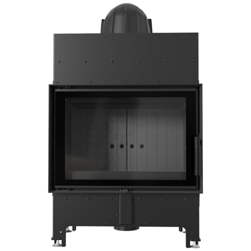 Kamineinsatz aus Stahl Floki 8 kW Ø 160 schwarz Verkleidung