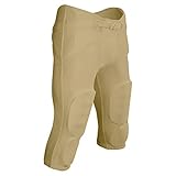 CHAMPRO Bootleg Integrated Polyester/Spandex Football Pant, Vegas Gold, x-Large