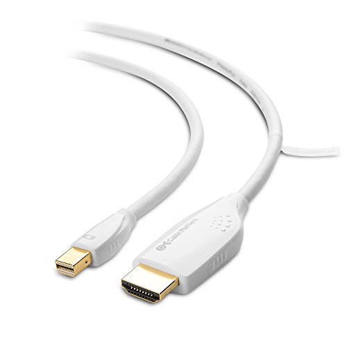 Cable Matters Mini DisplayPort to HDTV Cable in White 10 Feet - Thunderbolt | Thunderbolt 2 Port Compatible