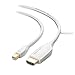 Cable Matters Mini DisplayPort (Thunderbolt™ 2 Port Compatible) to HDTV Cable in White 10 Feet