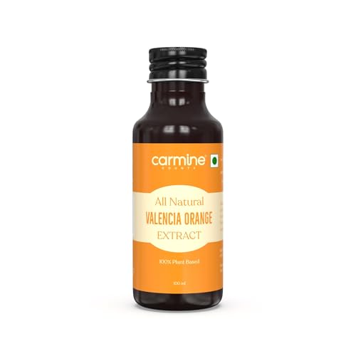 Carmine County All Natural Pure Orange Extract | 100g | Farm-Sourced Fresh Pure Oranges | No Artificial Flavours or Preservatives | Premium Orange Flavouring for Baking, Desserts & Beverages