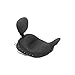 Mustang Black Pearl Center Studded LowDown Solo Seat with Driver Backrest 79912