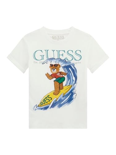 T-shirt Eco GUESS garçon à manches courtes en coton bio pour le quotidien