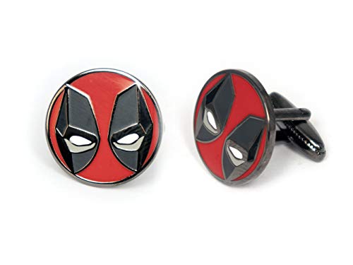 SharedImagination Deadpool Cufflinks, The X-Men Tie Clip, Marvel Minimalist Jewelry, Wolverine Cuff Links Link, Cable Tie Tack Groomsmen Wedding Party Gift