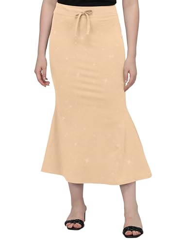 Image of Mehrang Stretchable Shimmer Saree Shapewear Petticoat for Women, Skirts for Women,Shape Wear Dress for Saree