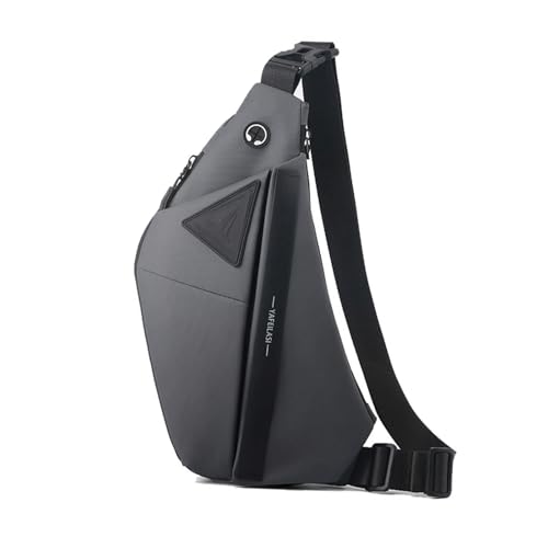 Bandolera para mujer y hombre de cuero PU con correa ajustable izquierda y derecha