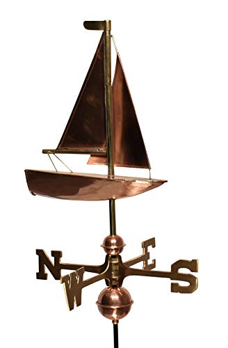 Dalvento 212C Sailboat Weathervane, Copper #TOP3