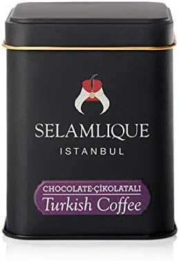 Selamlique Istanbul Turkish Coffee (4.40oz) Ultra Fine Ground (Chocolate)