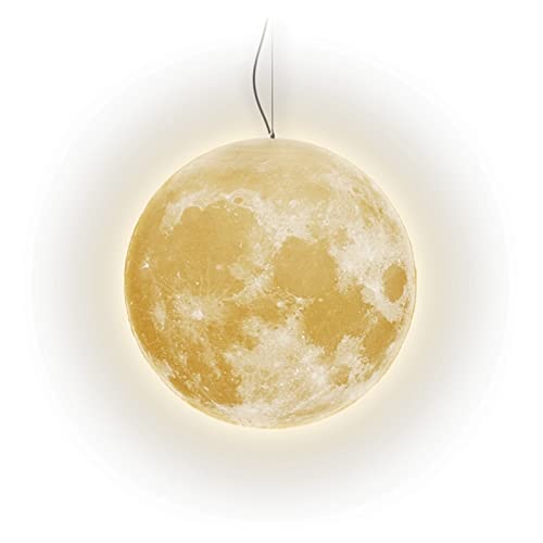 Suspension lune 3D chic pour un éclairage de salon design