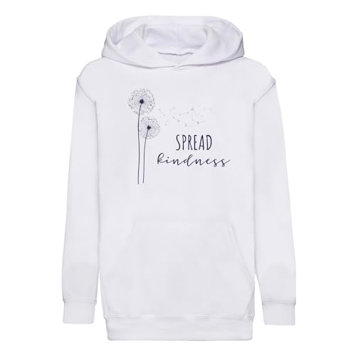 Sweat à capuche enfant imprimé fleurs et dandelion en coton premium doux