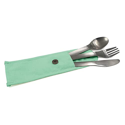 COOKUT - Couverts nomade inox vert