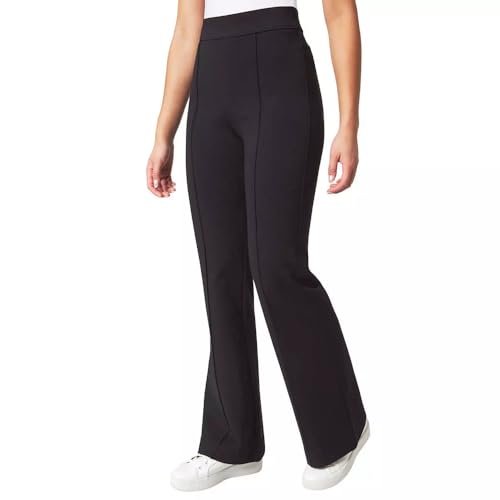 Ladies' High-Rise Flare Pant (US, Alpha, Large, Regular, Regular, Black)