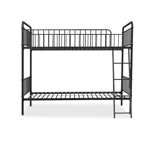 Image of APRODZ Marks Twin Bunk Bed (Metal - Black Powder Coated)