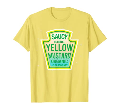 Disfraz de Halloween a juego Saucy Original Amarillo Mostaza Camiseta