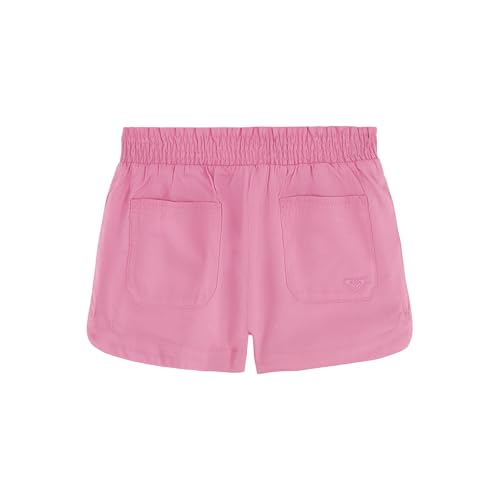 Image of Roxy Girls' Soleil Elastic Waist Shorts, Drawstring Closure, Soft & Comfortable Fit