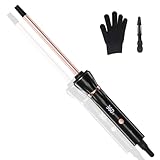 3/8 Inch Small Wand Curling Iron with 9 Temps, 9mm Mini Hair Curler with LCD Display, Fast Heat Up & Anti-Scald Design, Suitable for Short/Long Hair