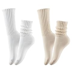 2 Pairs - White / Beige