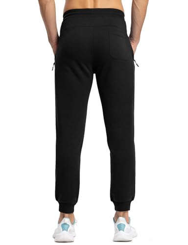Rdruko Men's Fleece Jogger Pants Winter Thicken Sweatpants Warm Track Pants with Pockets2