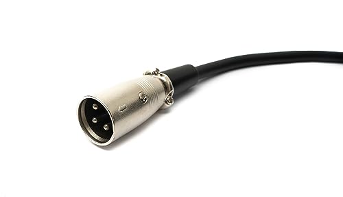 Cable de audio de 15 m conector jack de 6,35 mm a conector XLR negro 4