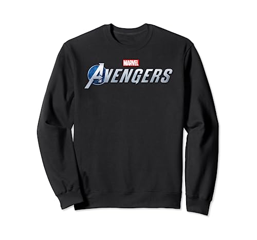Sweat Avengers avec logo en argent Marvel pour fan de pop culture