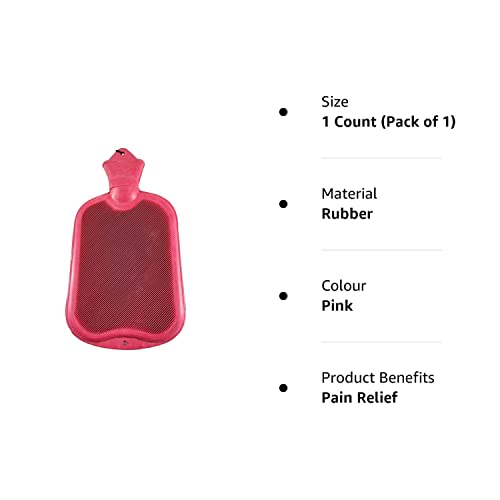Image of Duckback ORIGINAL Hot Water Bag Red Non Electrical 2L - Ideal for Back pain /body ache /stomach NON-ELECTRICAL 2 L Hot Water Bag (Red)