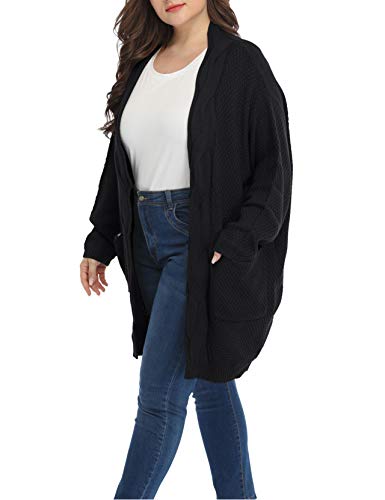 Shiaili Classic Plus Size Sweaters for Women Oversized Long Cardigans3