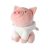 MINISO 10'' Sitting Piglet Plush Animal Toy，Cute Soft Stuffed Plush Doll Toy with Unicorn Hat Gift for Kids