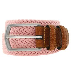 Torino 32MM Italian Woven Cotton Elastic Pink 364