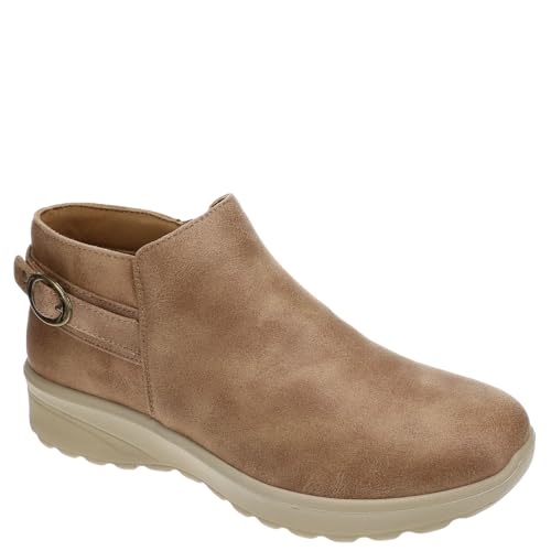 Skechers Modern Comfort Women's Women's Lovely Vibe-Moonlight Ankle Boot, Tan, 8