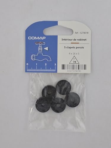 COMAP Lot de 5 Clapets percés d'étanchéité pour robinet (4x16x5) - S278078