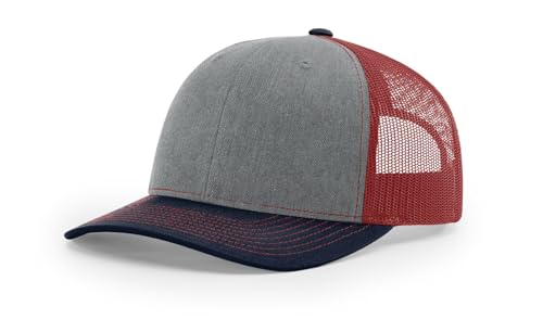 Image of Richardson 112 Trucker Hat - Premium Adjustable Snapback Hat - Structured Six Panel Richardson Blank Caps