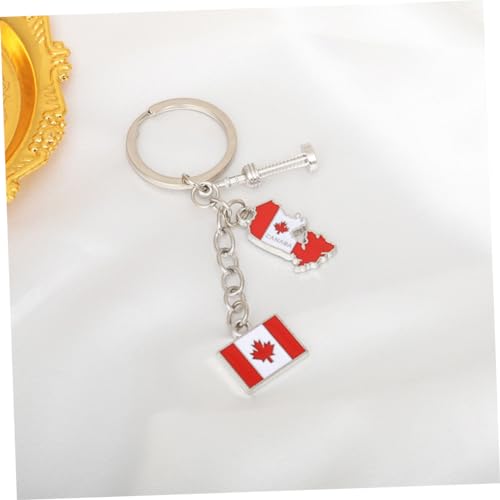 Drapeau du Canada porte-clés et cordon de fête pour décoration