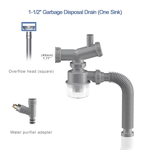 Kit de Desagüe para Fregadero de Cocina 1 1/2 Pulgadas miniatura 2