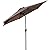 Toolsempire Outdoor Umbrella 10ft Patio Umbrella, Market Umbrella Picnic Umbrella with Crank & Strong Steel Ribs, Table Umbrellas for Outside Patio, Deck, Beach, Backyard(Tan)