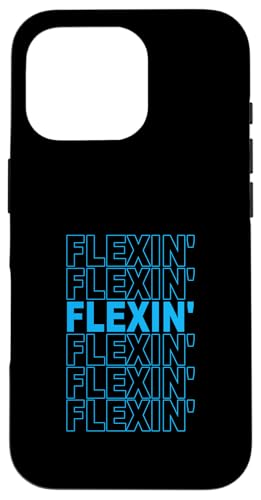 Blue Color Flexin' On Repeat Blue Graphic �X�}�z�P�[�X iPhone 16 Pro �p