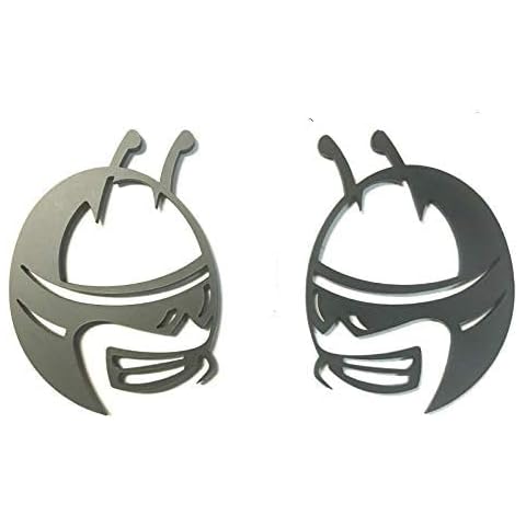 Boobo Pair D-S2OMB Challenger Charger Scat Pack Super Bee Large Size Emblem Badges (Matte Black) Cover