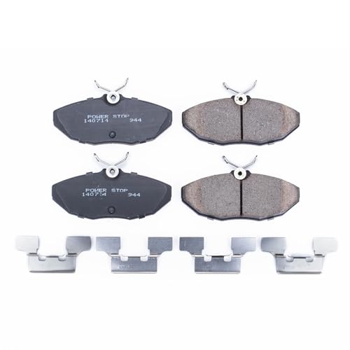 Image of PowerStop Rear Brake Pads for Jaguar S-Type 2003-05 |Vanden Plas 2004 |XJ8 2004 - Z17 Ceramic Brake Pads with Installation Hardware, 17-944