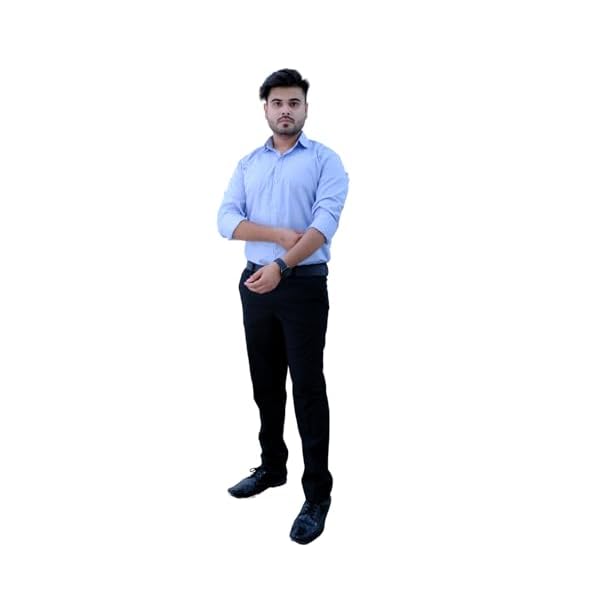 Sparrow Outfit Men’s Cotton Blend Regular Fit Shirt | Casual Wear Formal Shirts for Men and Boys | Spread Collar Long Sleeve Button Down Shirt for Office Parties Special Occasions (Cobalt Blue)