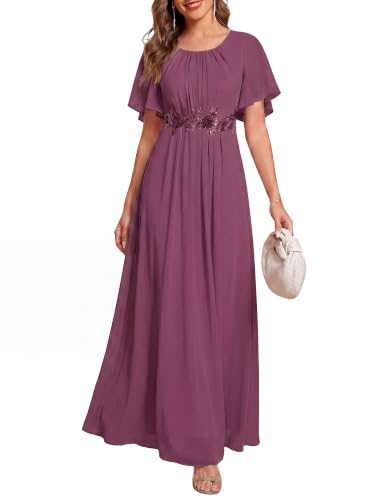 Image of Ever-Pretty Women's Applique Chiffon Formal Wedding Guest Dresses