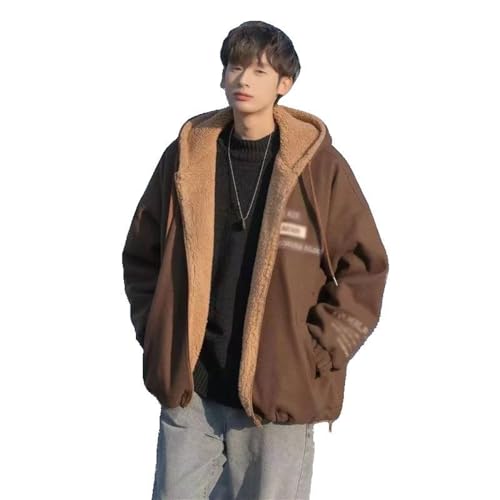 American Lazy Wind Hooded Cotton Coat Male Kong Retro Trend Relaxed Youth Cottonpadded Jacket Tops
