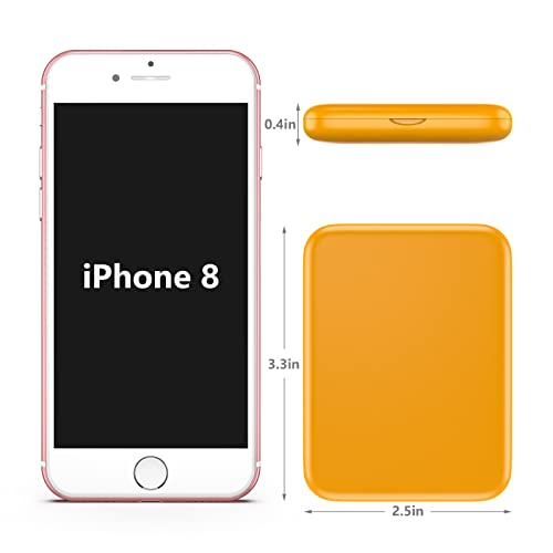 Kintion Pocket Mirror, 1X/3X Magnification Led Compact Travel Makeup Mirror, Compact Mirror With Light, Purse Mirror, Portable, Folding, Handheld, Small Lighted Compact Mirror For Gift, Yellow #TOP1