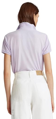 Image of Polo Ralph Lauren Women's Classic Fit Mesh Polo Shirt, Lavender, X-Small, Rl Lavender.